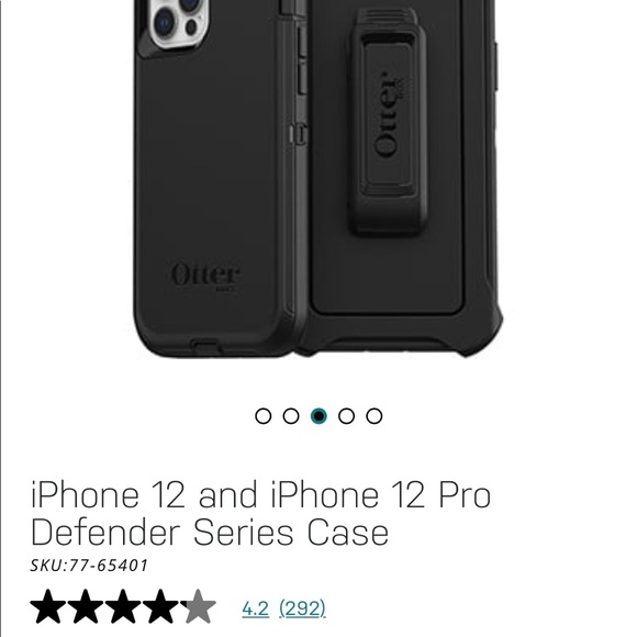 Otter Box Defender Pro for iPhone 12/12 Pro - Picture 2 of 8